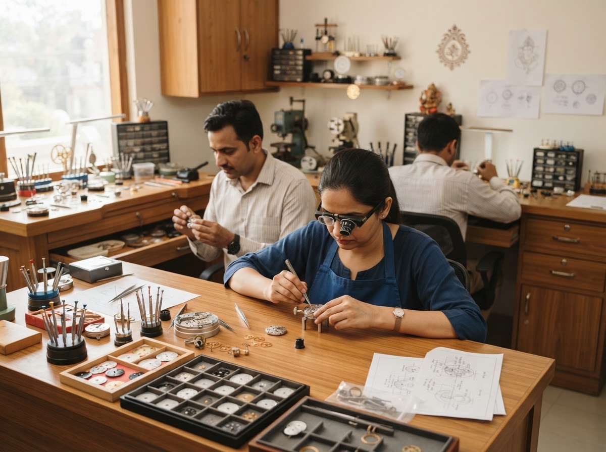 MyWatch Handmade Watches research team reviewing model outputs and data pipelines